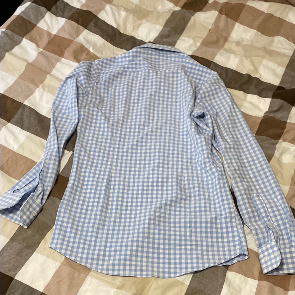 Mizzen+Main Blue Checkered Men's Shirt - Picture 3 of 3